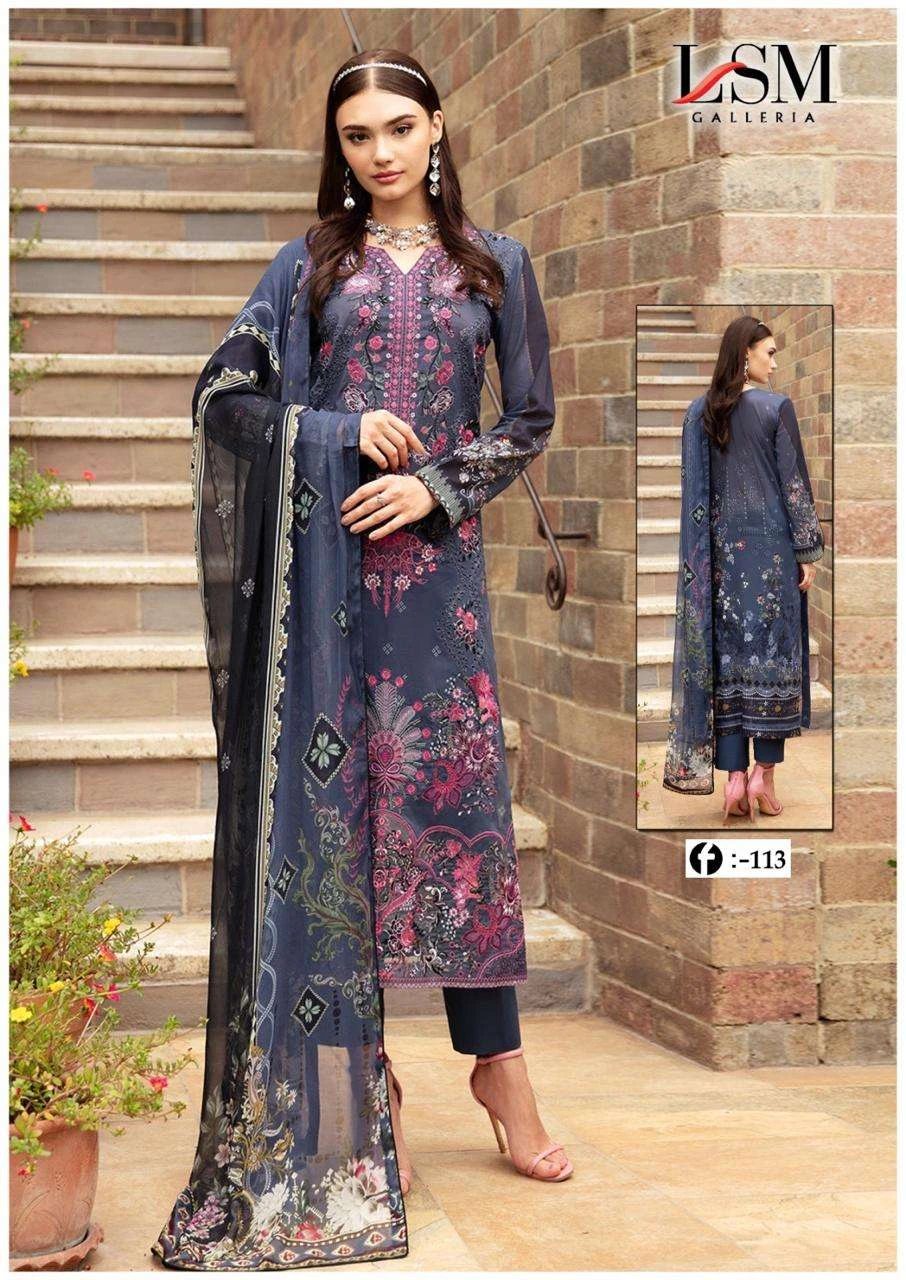 Lsm Galleria Firdous Queen Lawn Vol 11 Lawn Cotton Wholesale Pakistani Salwar Suit Catalog — Wholesale Salwar Suits, Lsm wholesale from Surat - Gallery Image 8